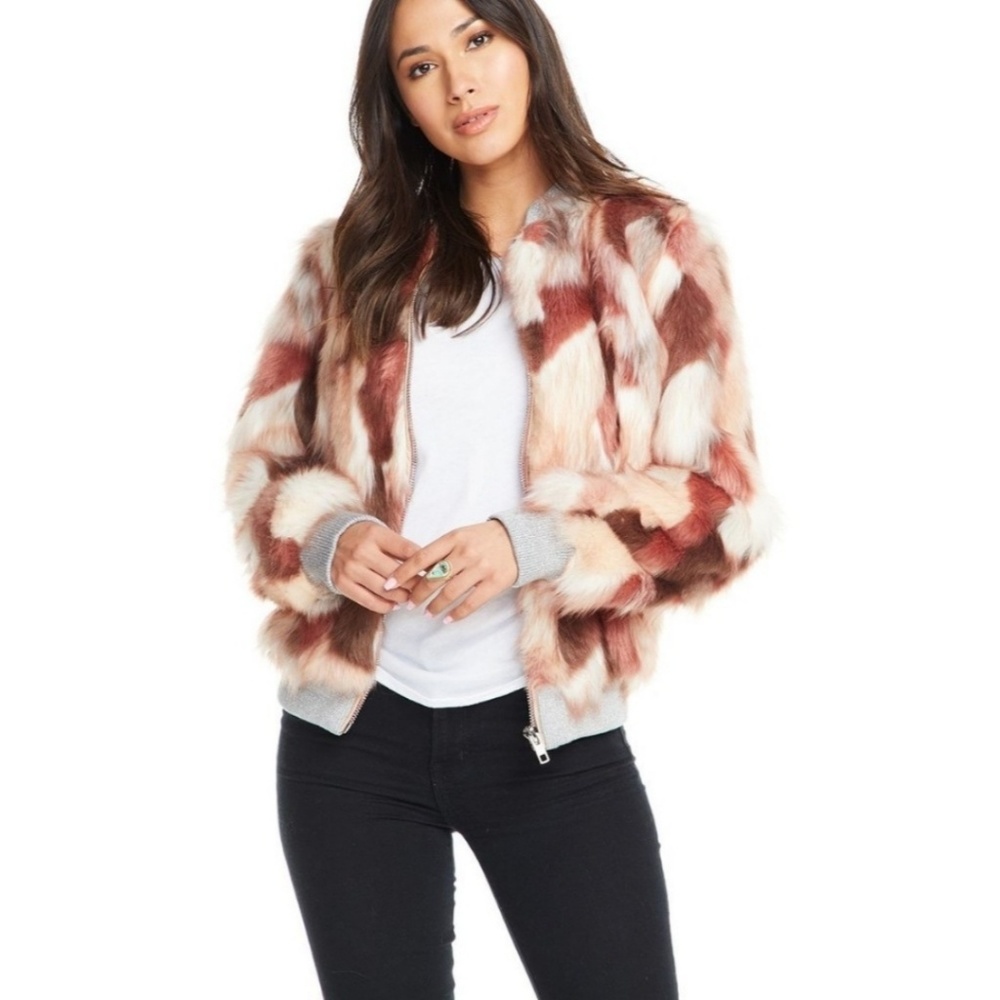 Antropologie Chaser Calico Faux Fur - Picture 5 of 9